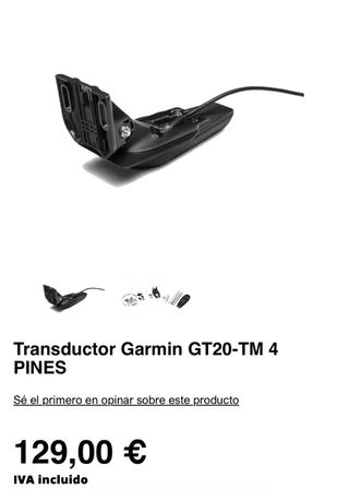 Transductor Garmin GT20-TM 4 Pines