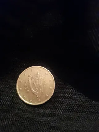 Moneda 50 céntimos Irlanda 2002 Harp