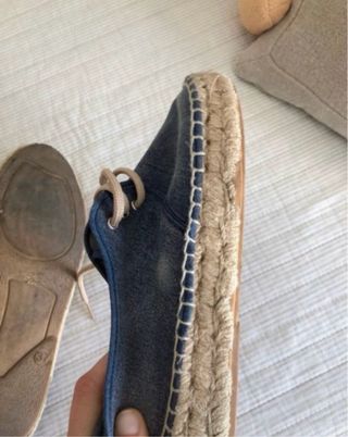 Zapatillas de esparto azul marino