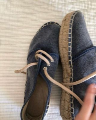 Zapatillas de esparto azul marino