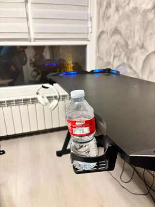 Mesa Gaming RGB con Porta Vasos/Cascos