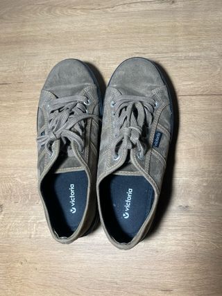 Zapatillas Victoria plataforma marrón