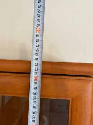 Vitrina madera y cristal