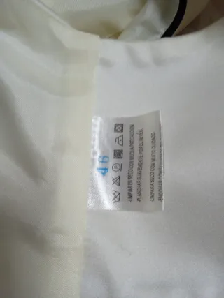 Vestido fiesta rayas blanco y negro