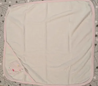 Accappatoio quadrato neonata
