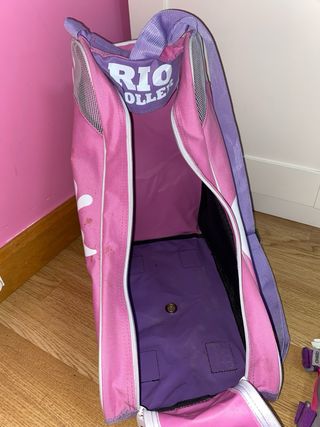 Patines 4 ruedas talla 37 + rodilleras + casco