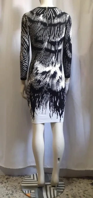 Vestito Karen Millen fantasia bianco nero