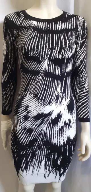 Vestito Karen Millen fantasia bianco nero