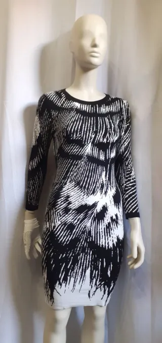 Vestito Karen Millen fantasia bianco nero