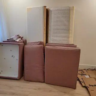 Sofá 3 plazas KIVIK + reposapiés IKEA