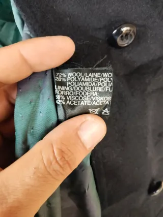 Abrigo gabardina mujer negro