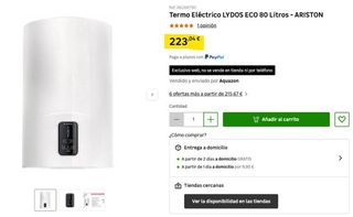 Termo Eléctrico Ariston LYDOS