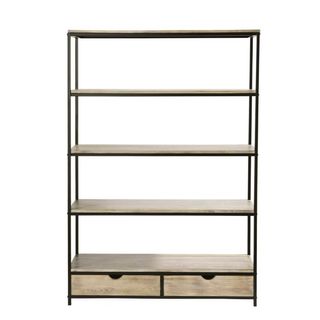 Estantería Maison du Monde Negra y Madera
