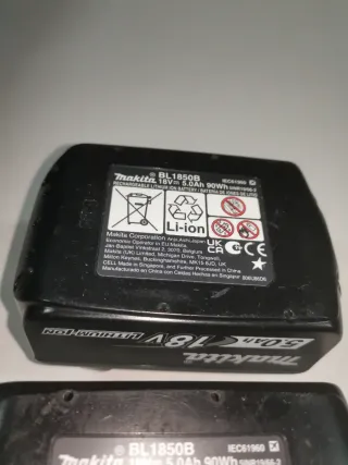 2 baterias Makita original 18v 5ah