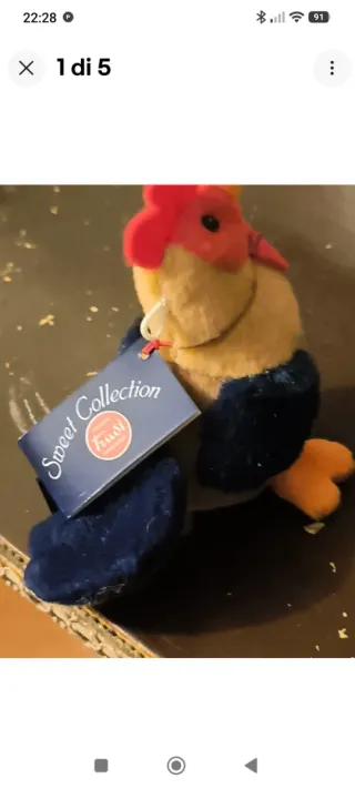 Peluche Galletto Trudy Sweet Collection h=10 cm