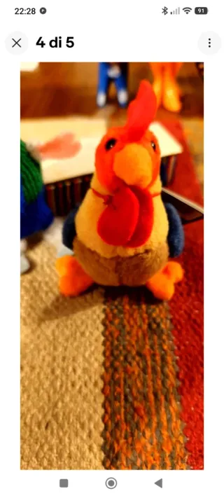 Peluche Galletto Trudy Sweet Collection h=10 cm