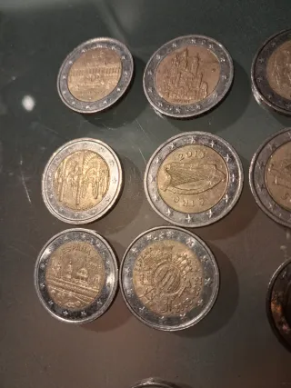 Lote 10 Monedas 2 Euros Conmemorativas