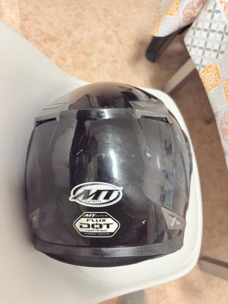 Casco de moto LTD negro y gris