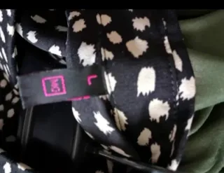 Vestido largo camisero estampado