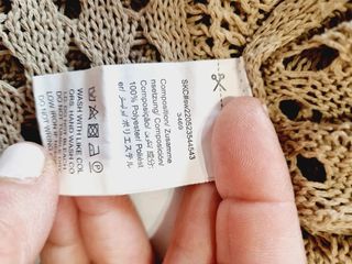 Vestido playa crochet beige T L/XL