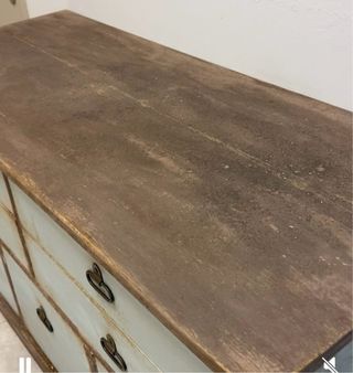 Aparador en madera de pino con patina antigua