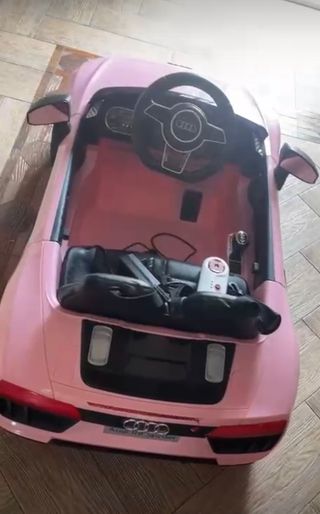 Coche Eléctrico Audi Rosa Biplaza