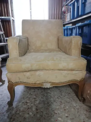 Sofá 3 plazas y 2 sillones antiguos