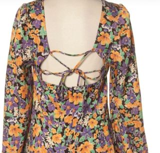 Vestido estampado flores