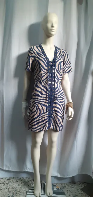 Vestito Michael Kors fantasia zebra