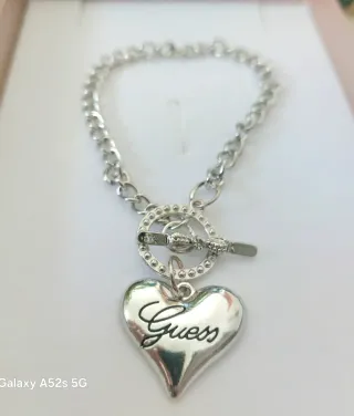 Bracciale Guess Cuore Argento