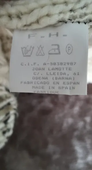 Jersey Frederic crema y negro desgastado