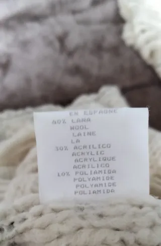 Jersey Frederic crema y negro desgastado