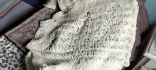 Jersey Frederic crema y negro desgastado