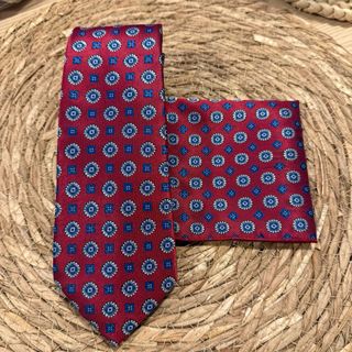 Conjunto Corbata y Pañuelo Caballero