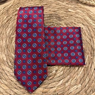 Conjunto Corbata y Pañuelo Caballero
