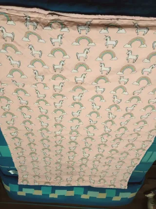 Manta Pesada con funda Unicornios y Arcoíris. NUEV