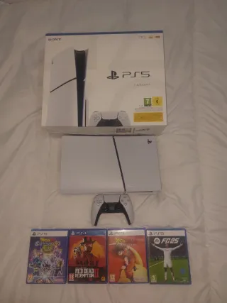Consola Sony PlayStation 5 + 4 Juegos