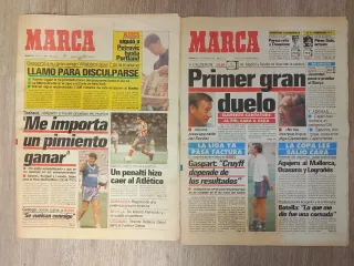 Periódico MARCA 19-08-89 y 23-09-89