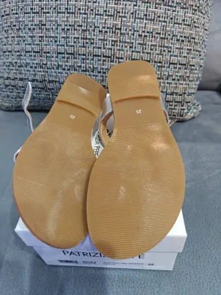 Sandali Patrizia Pepe donna argento Tg 35 nuovi