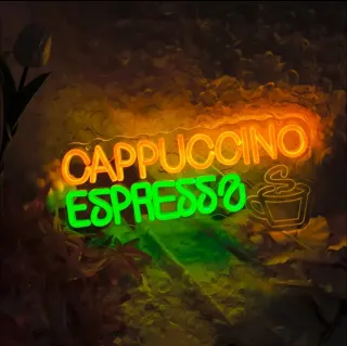 Lampada Neon LED "Cappuccino Espresso"