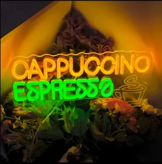 Lampada Neon LED "Cappuccino Espresso"