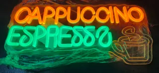 Lampada Neon LED "Cappuccino Espresso"