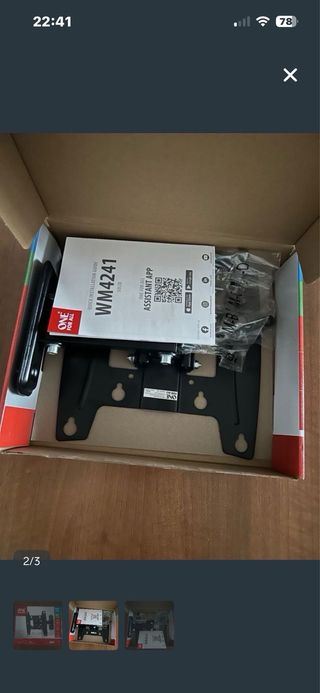 Soporte TV One For All 19-43 No se ha usado