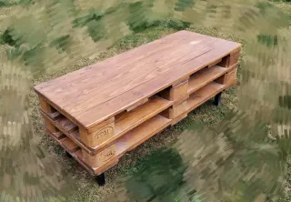 Mesa de centro elevable de palets Epal