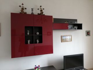 Mobile Soggiorno Design Rosso Lucido