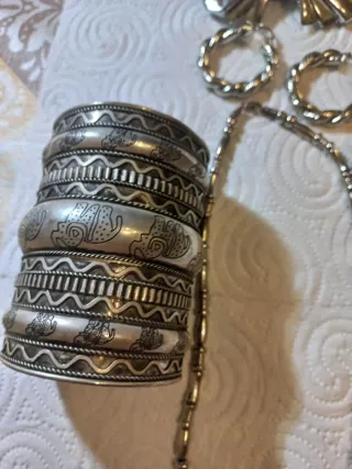 Conjunto Joyería: Pulsera, Anillo, Pendientes, Col