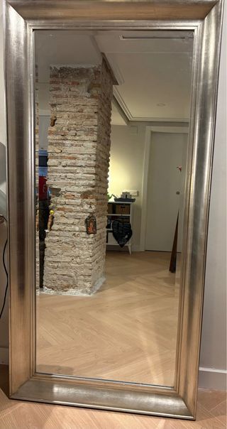 Espejo Grande Pared Plata