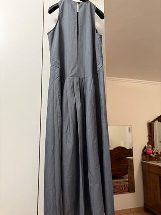 Abito lungo donna grigio estivo