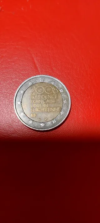 Moneda 2 Euros Francia 2008 Presidencia UE