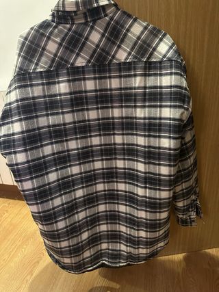 Chaqueta acolchada cuadros Zara